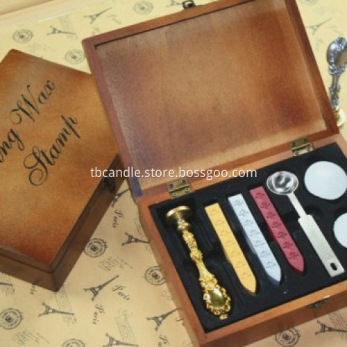 Peacock Antique Metal Sealing Wax Stamp Set